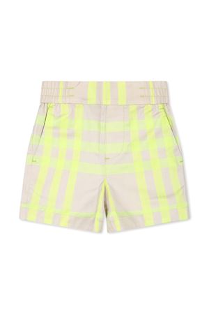 shorts in cotone beige BURBERRY KIDS | 8078771B8263